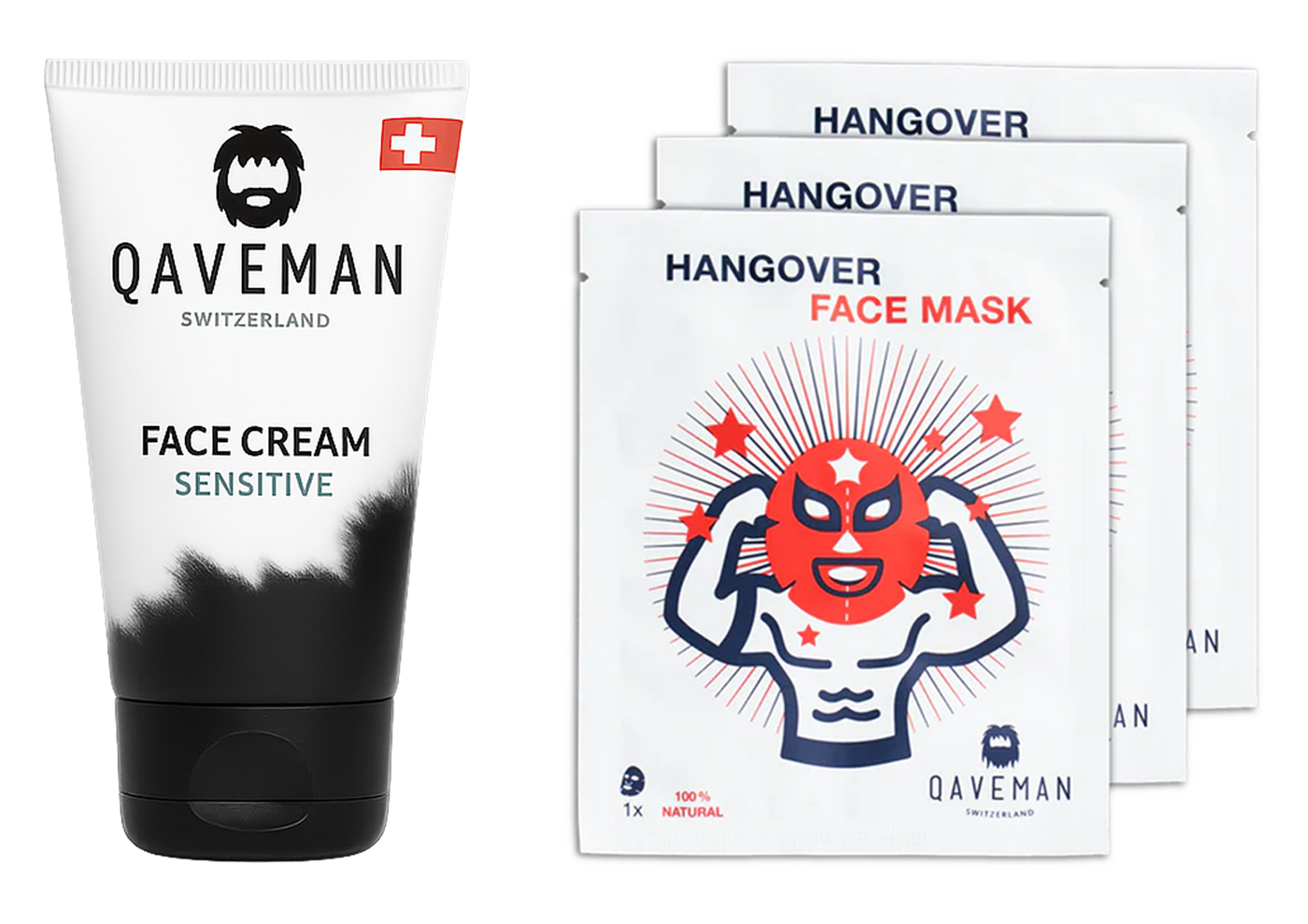 Easter Sale: Face Cream Sensitive + 3 Anti-Hangover Face Mask for free