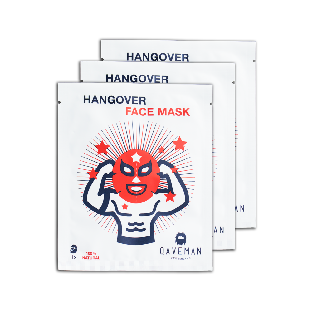 Dinner with friends pack: 3 Hangover Masks - Qaveman